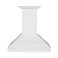 ZLINE - 30 inches - Convertible & Recirculating - Wall Range Hood - Smooth Bright White - Front_Zoom
