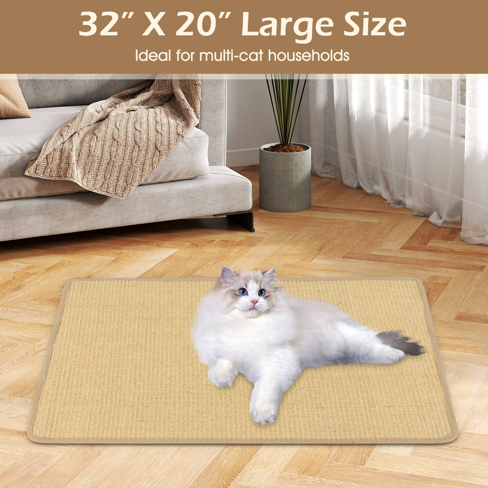 32" X 20" Large Size  
Ideal for multi-cat households