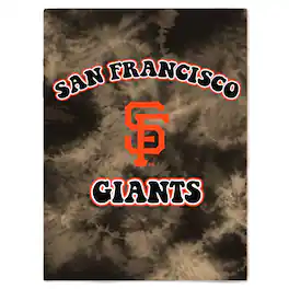 Pegasus - San Francisco Giants 60'' x 70'' Bubble Tie-Dye Flannel Sherpa Blanket - Multicolor