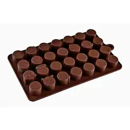 Kitcheniva - Silicone Emoji Chocolate Mold with 28 Unique Emojis (7.9 x 4.3 Inch)