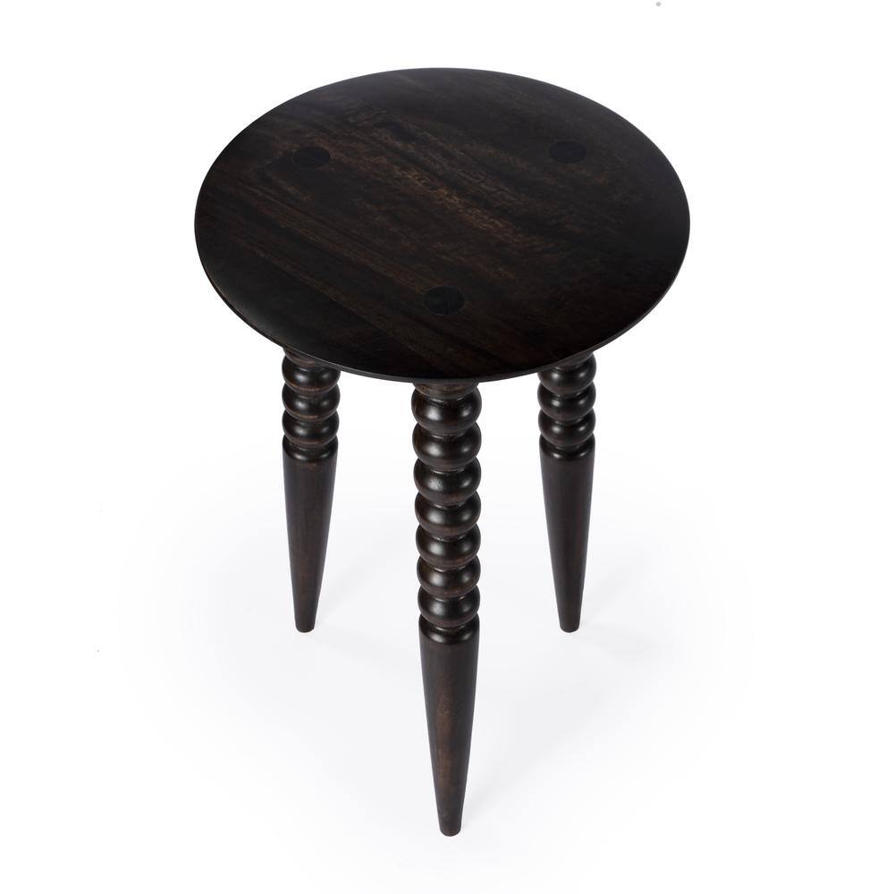 Alt View 1. Butler Specialty - Fluornoy Wood Side Table - Dark Brown.