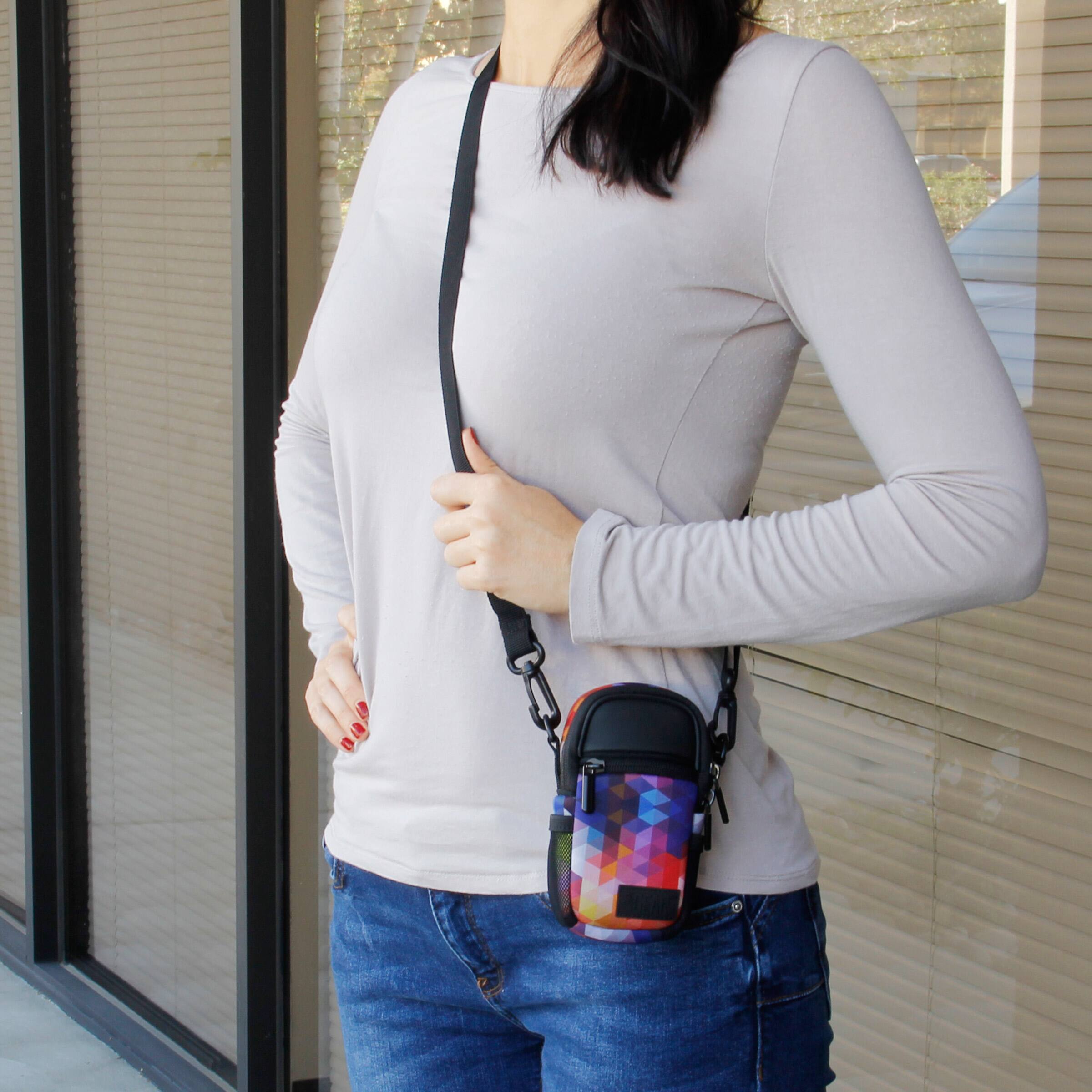 Alt View 1. USA Gear - Compact Camera Pouch with Belt Loop & Shoulder Strap Sling.