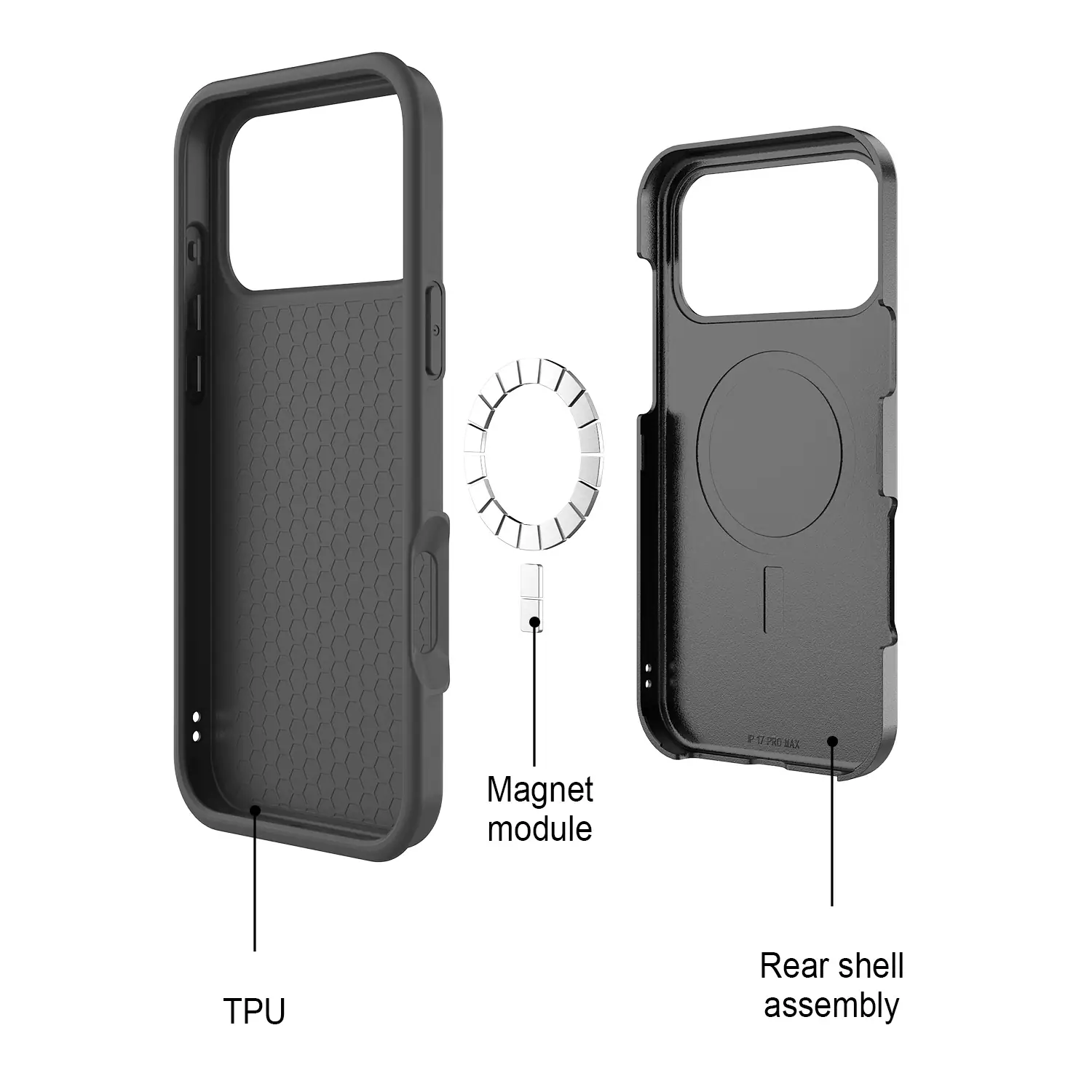 O P F U 790 NAX  
Magnet module  
TPU  
Rear shell assembly