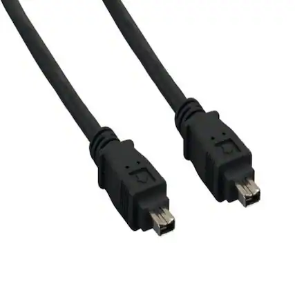 Front. Sanoxy - Sanoxy 10ft IEEE 1394a FireWire 400 4-pin to 4-pin, Black - Black.