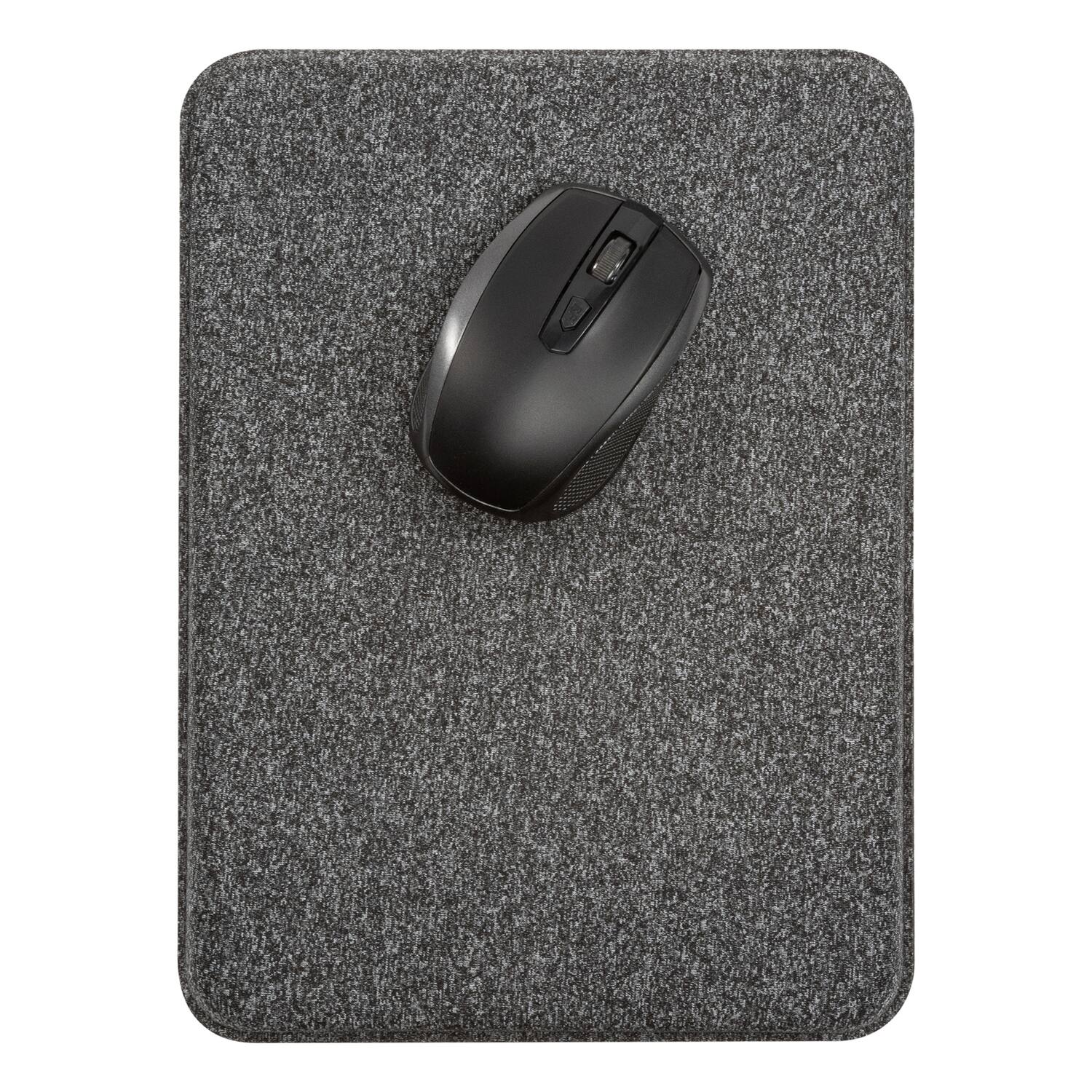 Alt View 4. Allsop - Premium Plush Angled Mouse Pad - GRAY.
