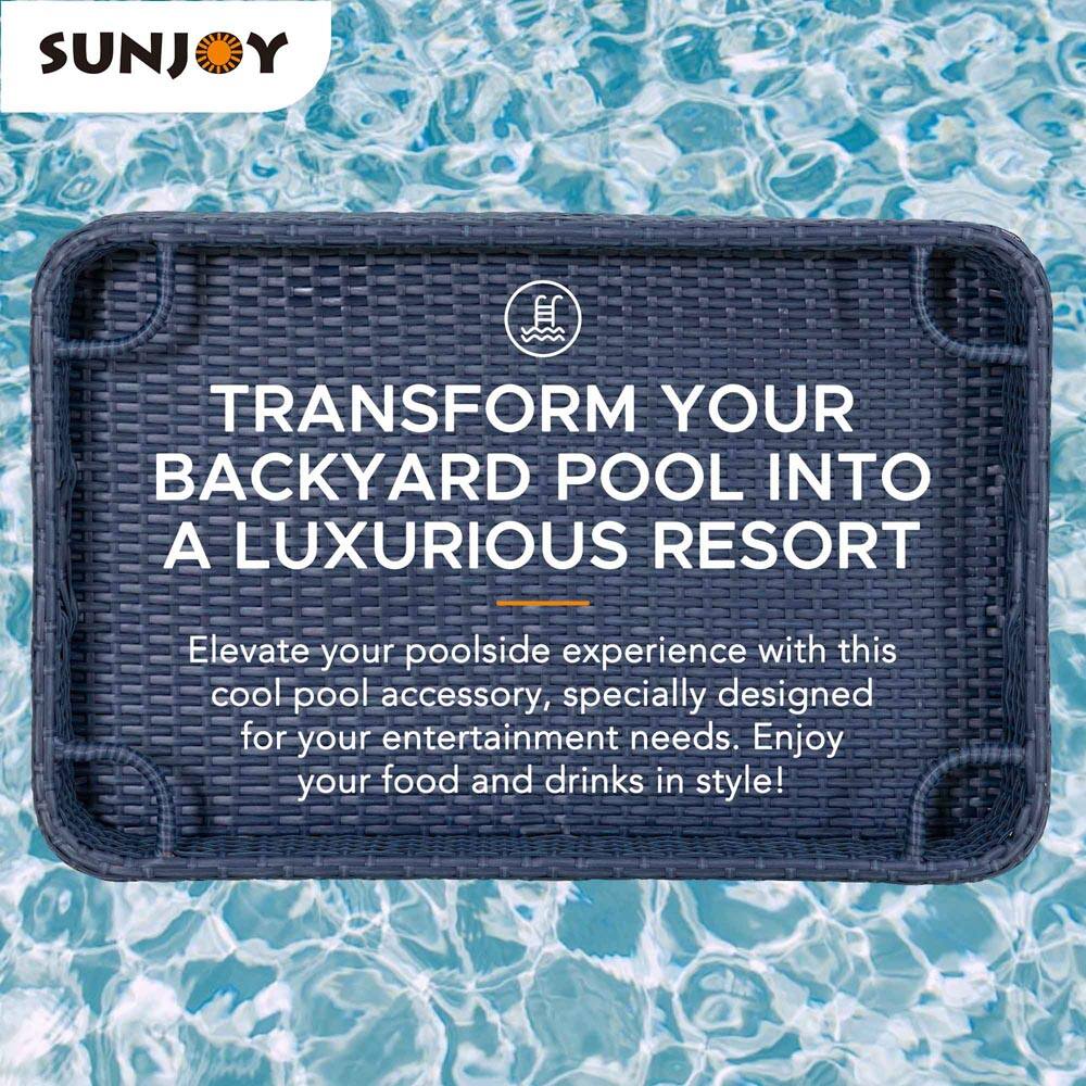 SUNJOY

TRANSFORM YOUR BACKYARD POOL INTO A LUXURIOUS RESORT

Elevate your poolside experience with this cool pool accessory, specially designed for your entertainment needs. Enjoy your food and drinks in style!
