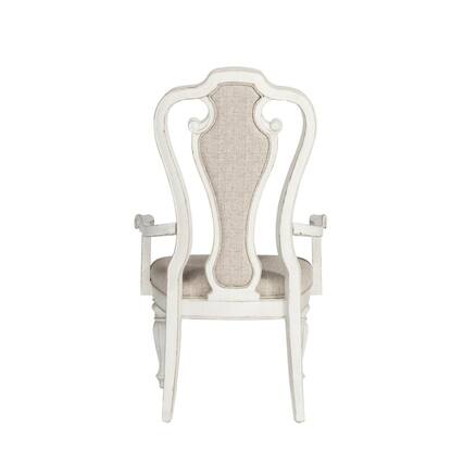 Front. Liberty Furniture Industries - Splat Back Upholstered Arm Chair (RTA)-Set of 2 - White.