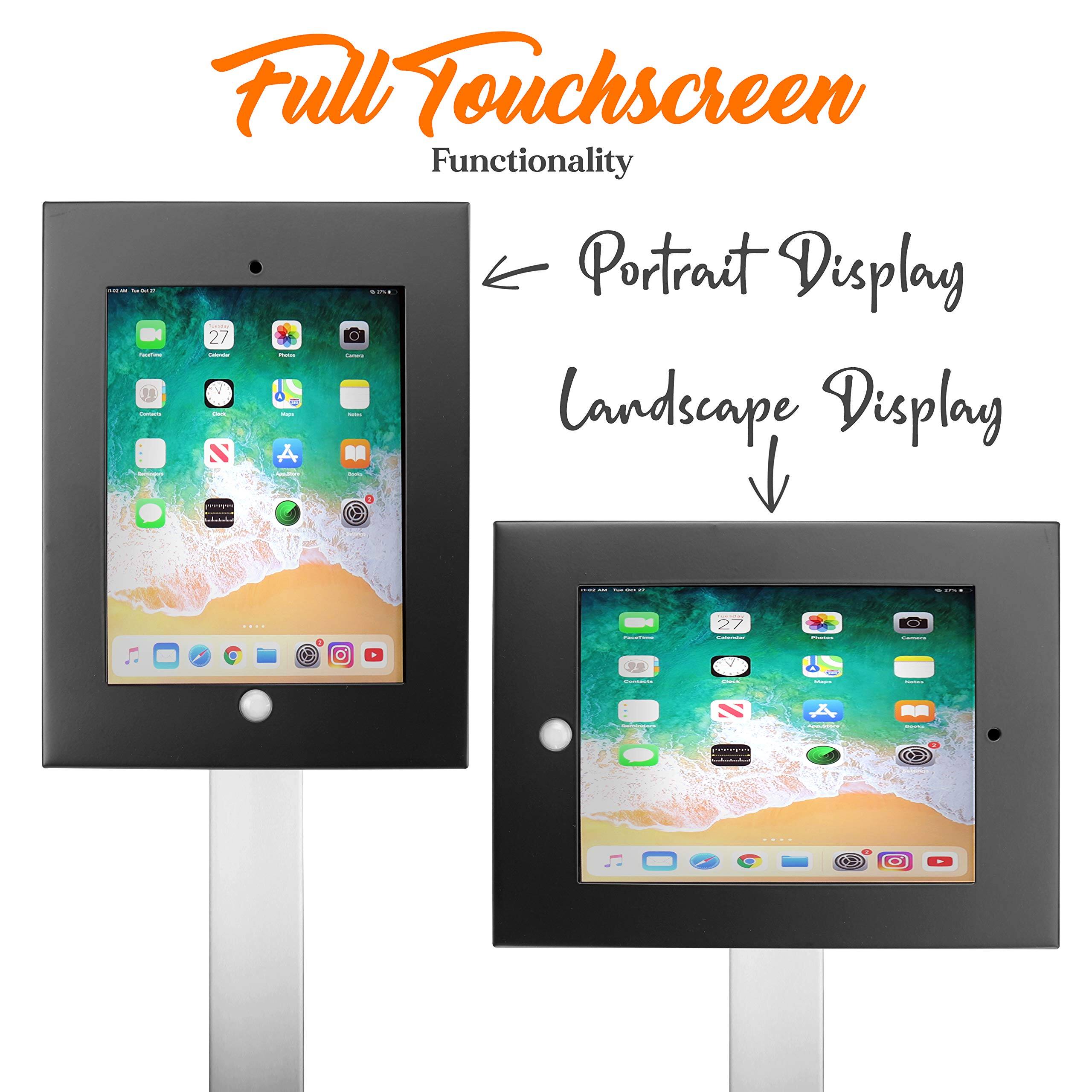 Full Touchscreen Functionality  
Portrait Display  
Landscape Display