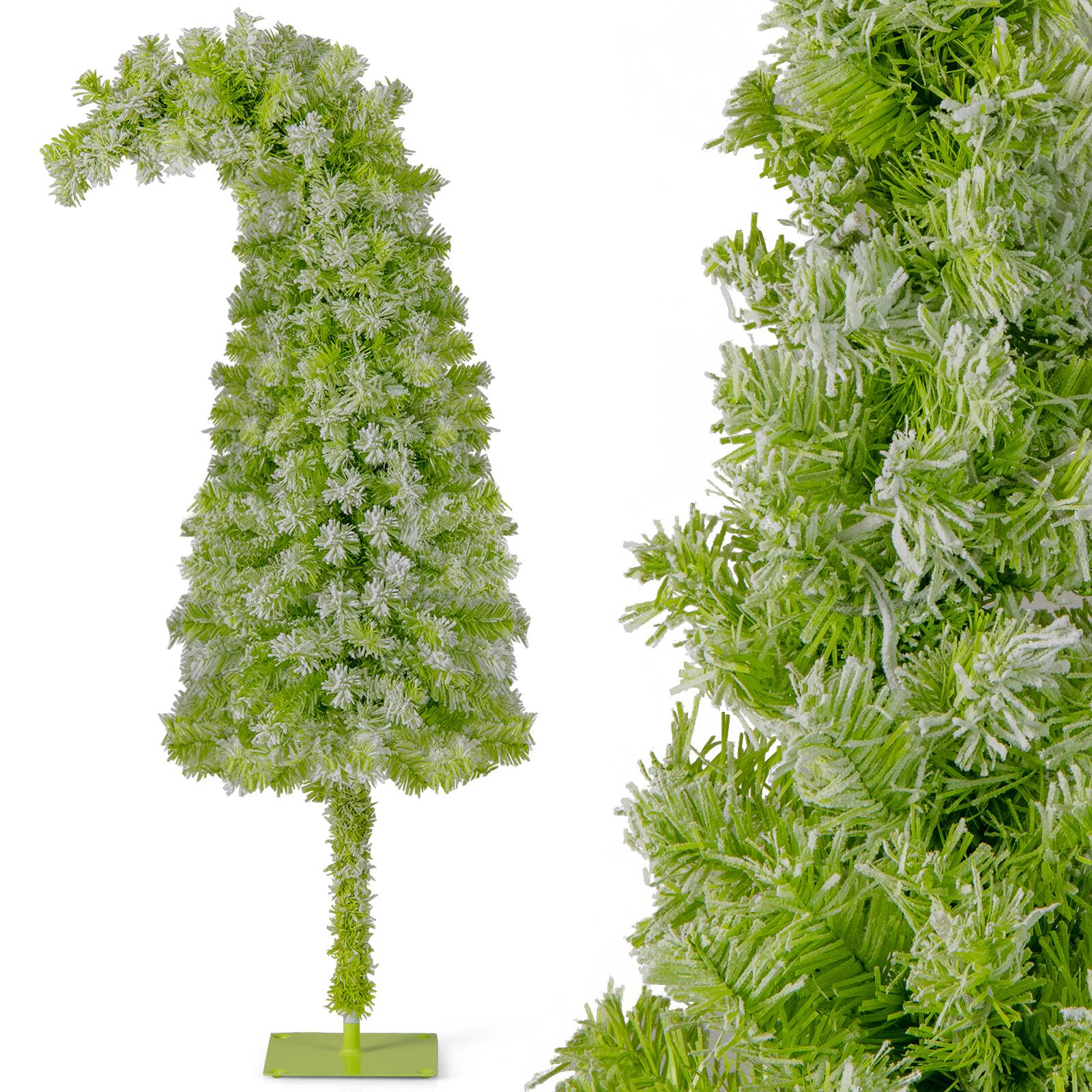 Alt View 9. Costway - Costway 5 FT Bendable Christmas Tree with 216 Branch Tips, 80 Warm White LED Lights - Green.