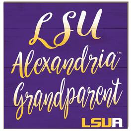 Jardine - LSUA Generals 10'' x 10'' Grandparent Plaque - Purple