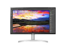 LG - 31.5" 4K HDR10 IPS Monitor with AMD FreeSync & Ergonomic Design - White