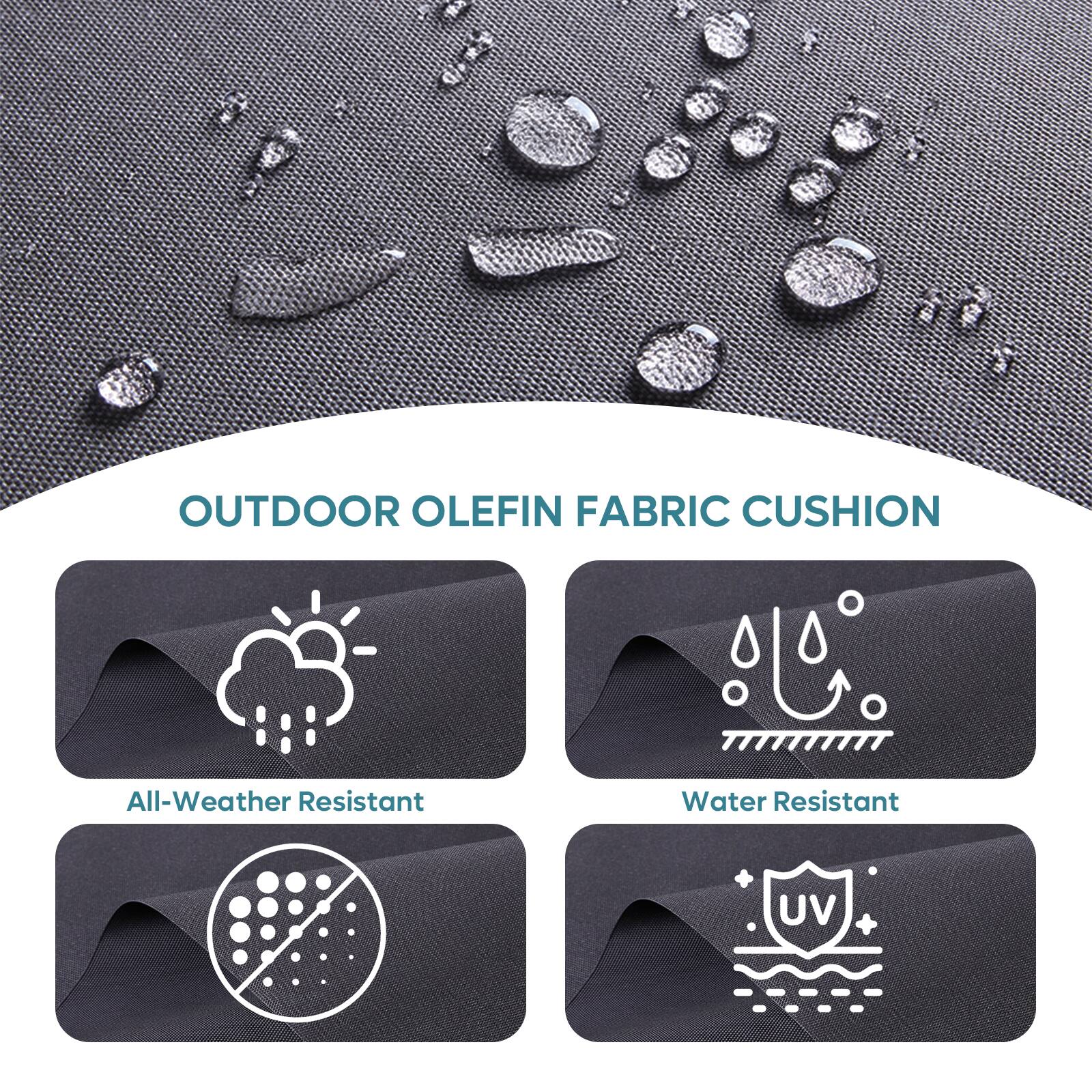 OUTDOOR OLEFIN FABRIC CUSHION All-Weather Resistant Water Resistant UV