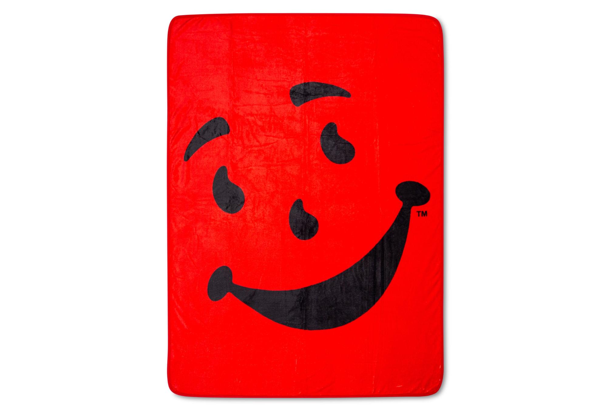 Front. Toynk - Kool-Aid Man Soft Fleece Throw Blanket | 45 x 60 Inches - Red.