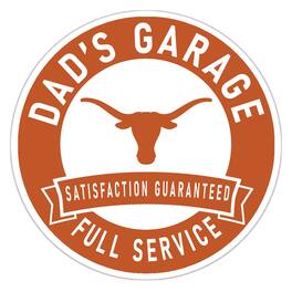 Fan Creations - Texas Longhorns 16" Dad's Garage Wood Sign - Multicolor