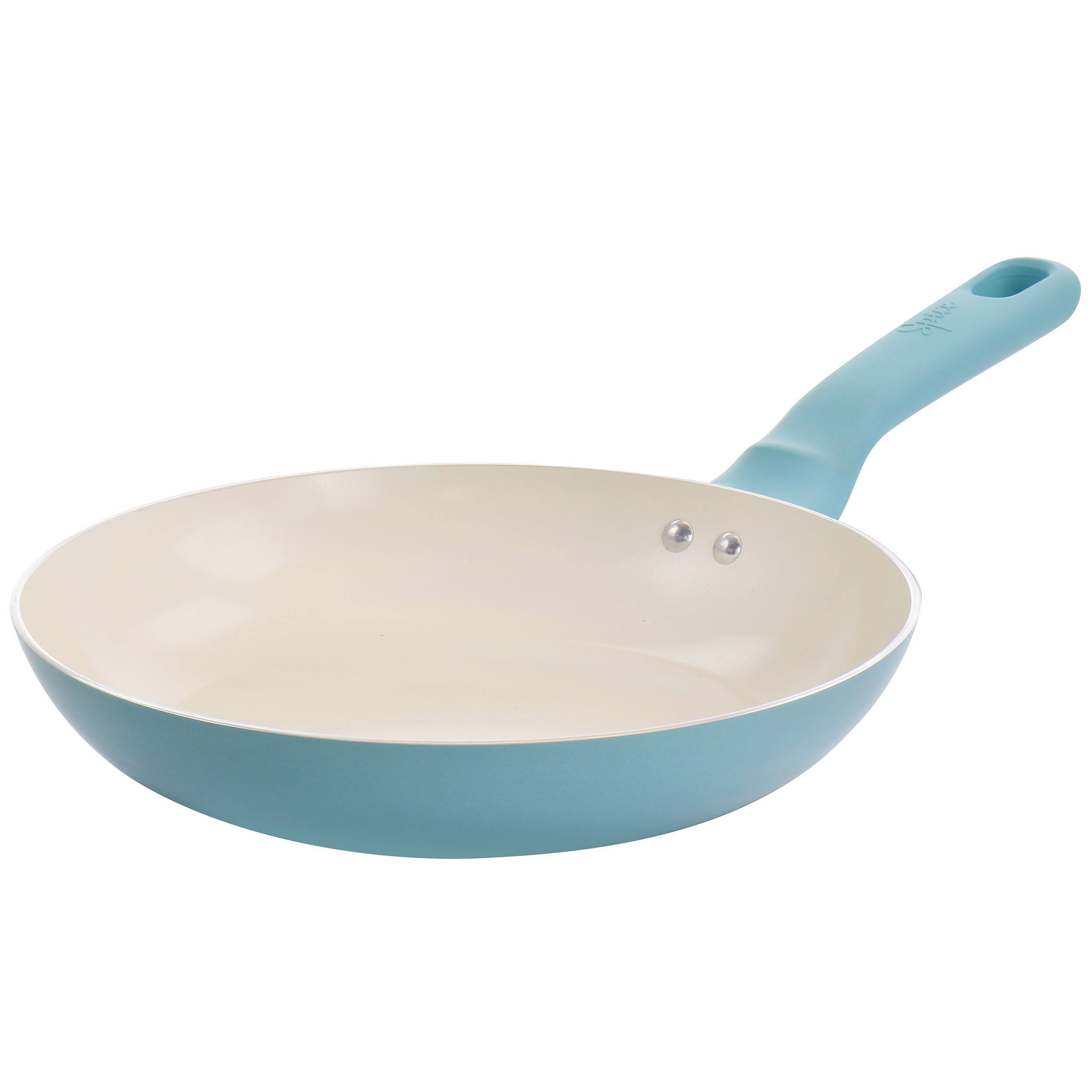 Alt View 5. Brentwood - Spice by Tia Mowry Savory Saffron 16 Piece Ceramic Nonstick Cookware Set - Blue.