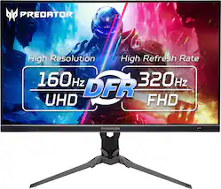 Acer - Predator XB273K 27" 4K UHD IPS Up to 320Hz Up to 0.5ms FreeSync Premium Gaming Monitor with HDR400 (DisplayPort, HDMI) - Black - Front_Zoom