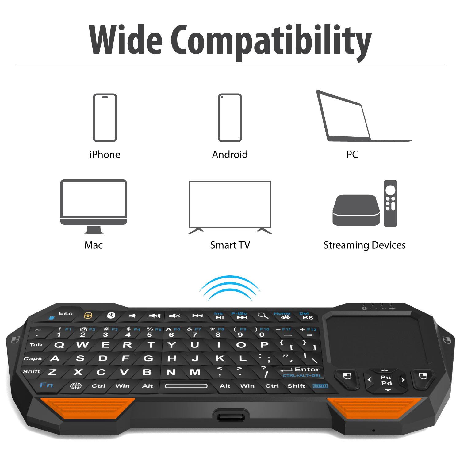 Wide Compatibility

iPhone  
Android  
PC  
Mac  
Smart TV  
Streaming Devices