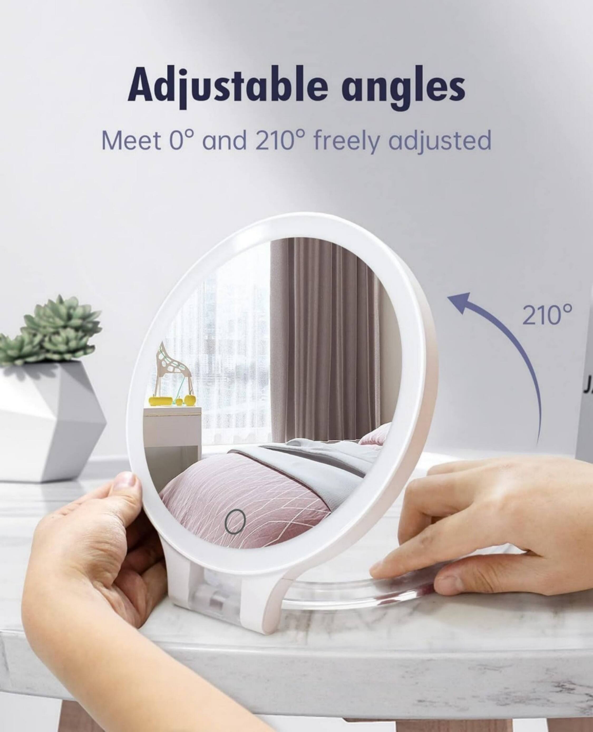 Adjustable angles  
Meet 0° and 210° freely adjusted