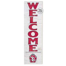 Jardine - South Dakota Coyotes 10'' x 35'' Indoor/Outdoor Welcome Sign - White
