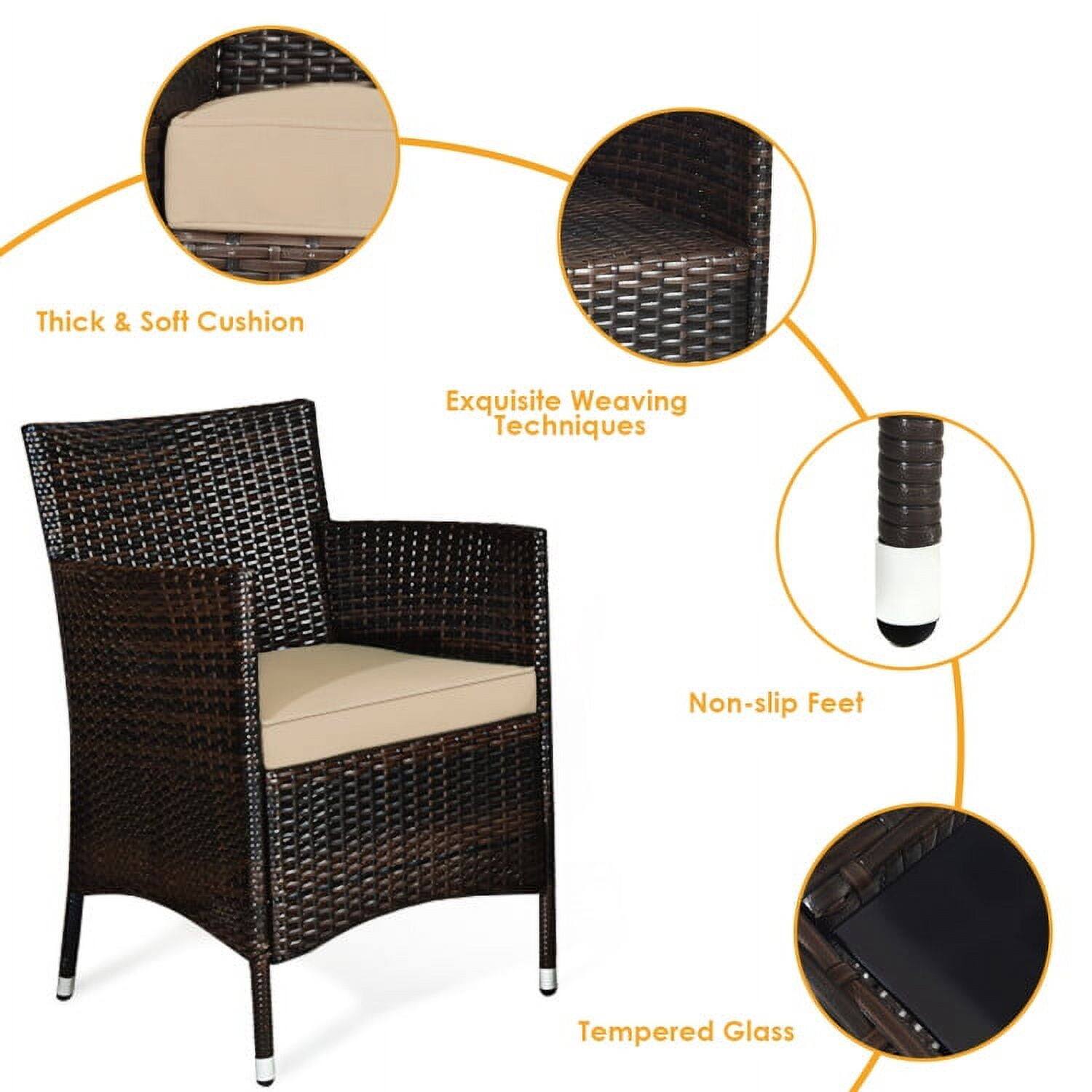 Thick & Soft Cushion  
Exquisite Weaving Techniques  
Non-slip Feet  
Tempered Glass