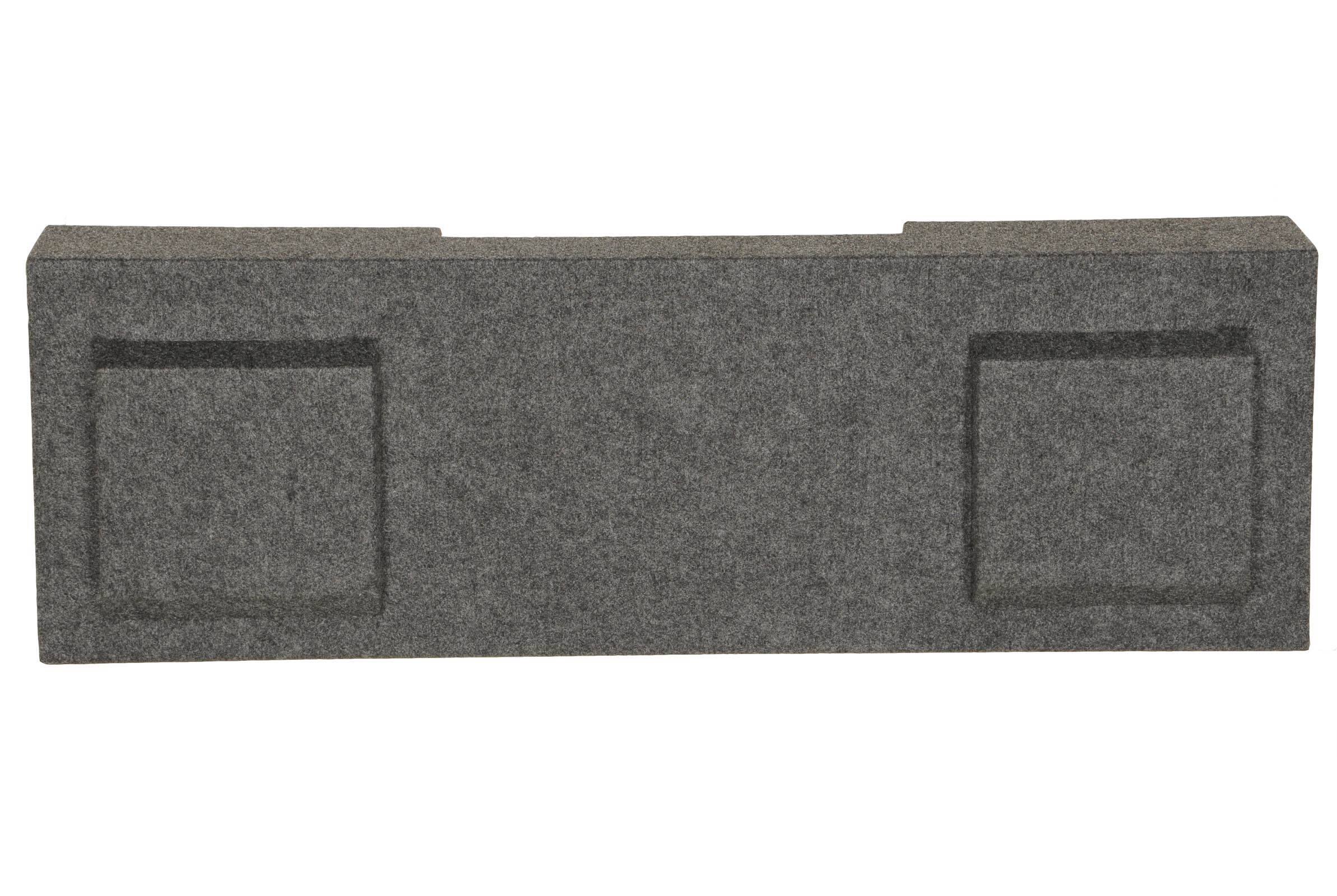 Alt View 5. QPower - Underseat Dual 10" Subwoofer Sub Box Enclosure compatible with GMC Chevy Crew Cab 2007-2013 - Charcoal Gray.