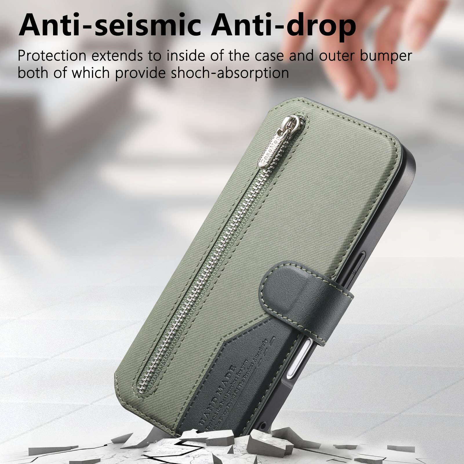Anti-seismic Anti-drop  
Protection extends to inside of the case and outer bumper both of which provide shock-absorption