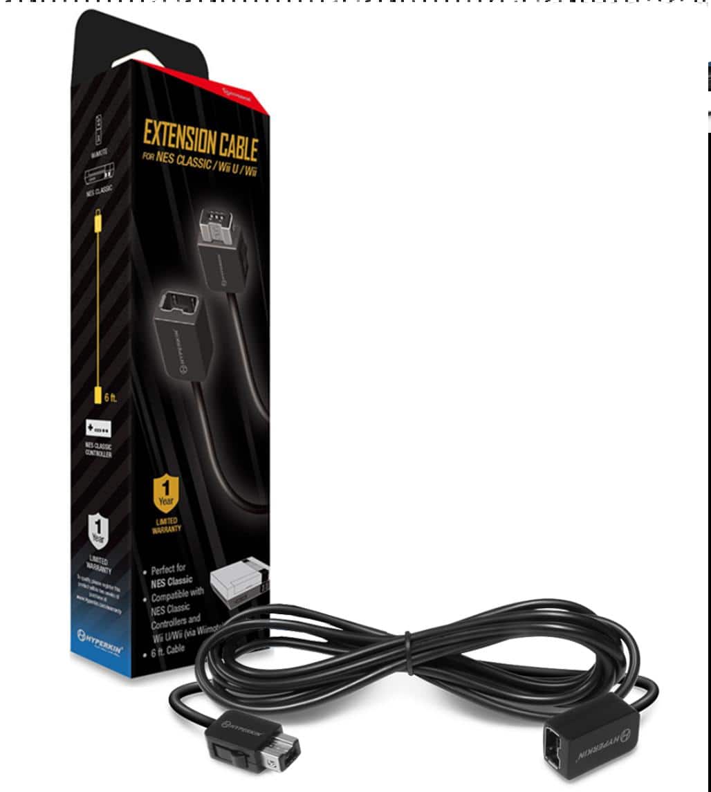 Hyperkin - 6 ft. Extension Cable for NES Classic Edition/Wii U/Wii