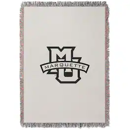 Chad & Jake - Marquette Golden Eagles Woven Blanket - White