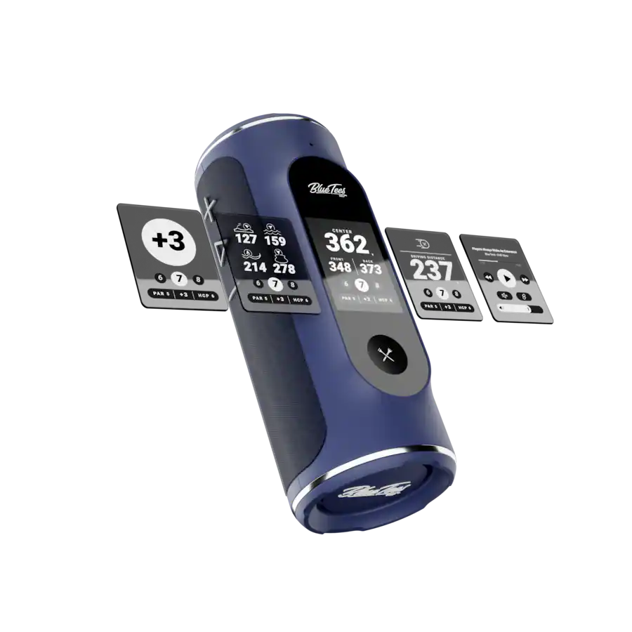 Blue Tees Player +GPS Golf Portable Bluetooth Speaker with