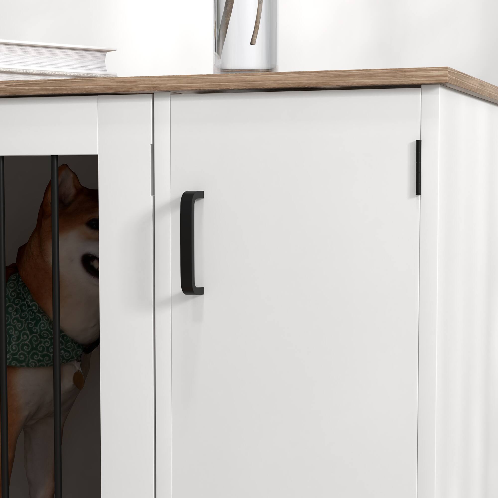 Alt View 8. Pawhut - Crate Furniture Side End Table Indoor w/ Storage - Brown.