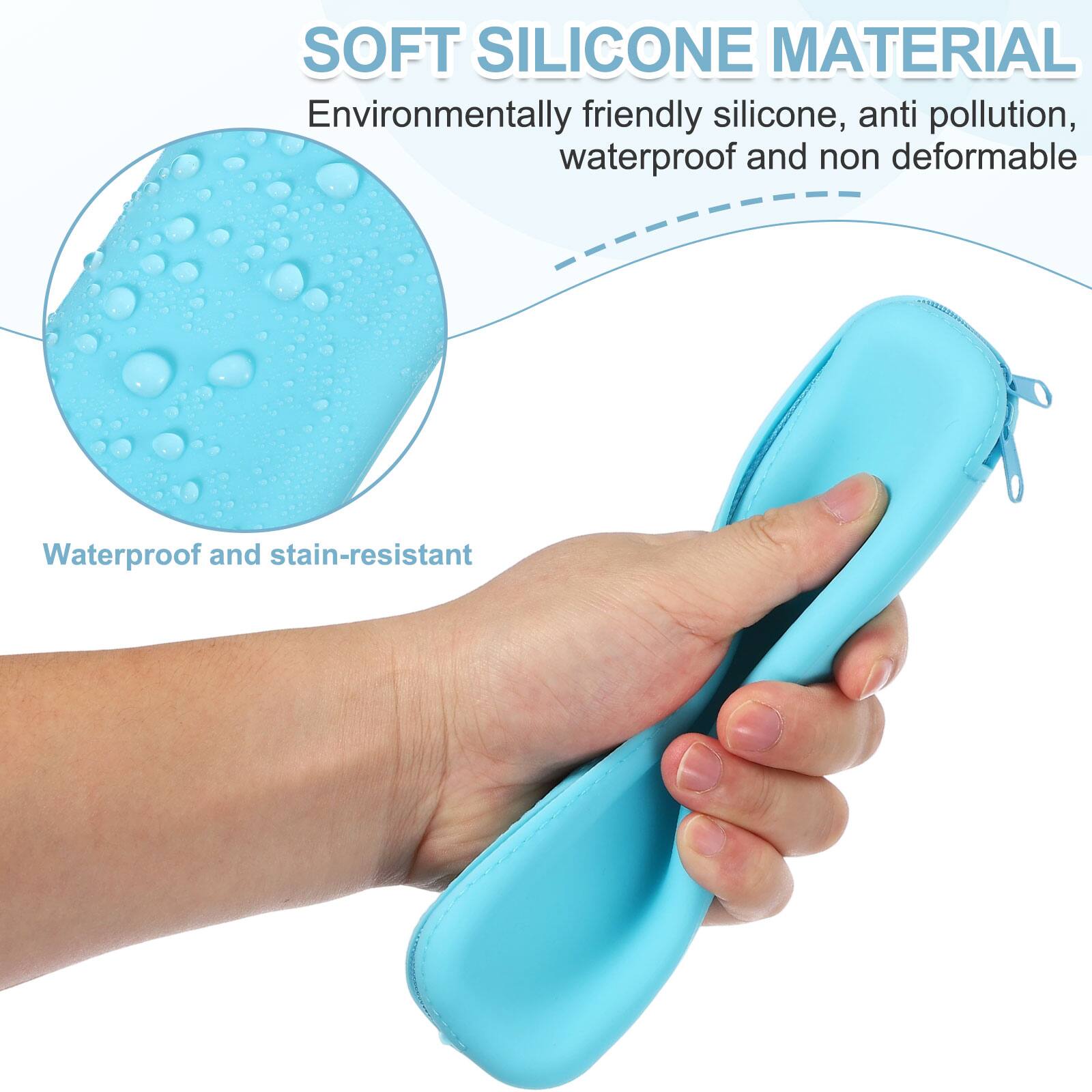 SOFT SILICONE MATERIAL  
Environmentally friendly silicone, anti pollution, waterproof and non deformable  
Waterproof and stain-resistant
