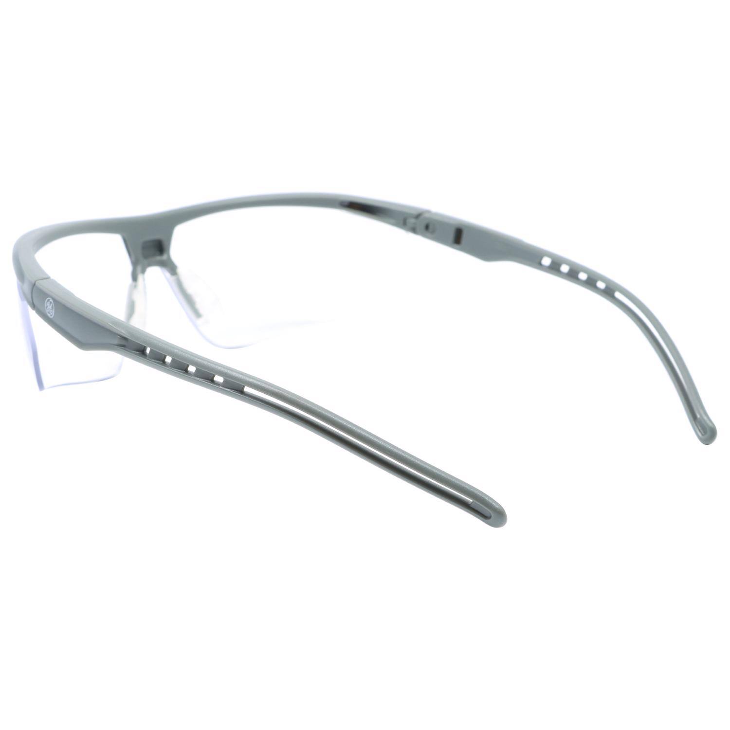 Left. General Electric - General Electric 08 Series Impact-Resistant Safety Glasses Clear Lens Black Frame 1 pk - Black.
