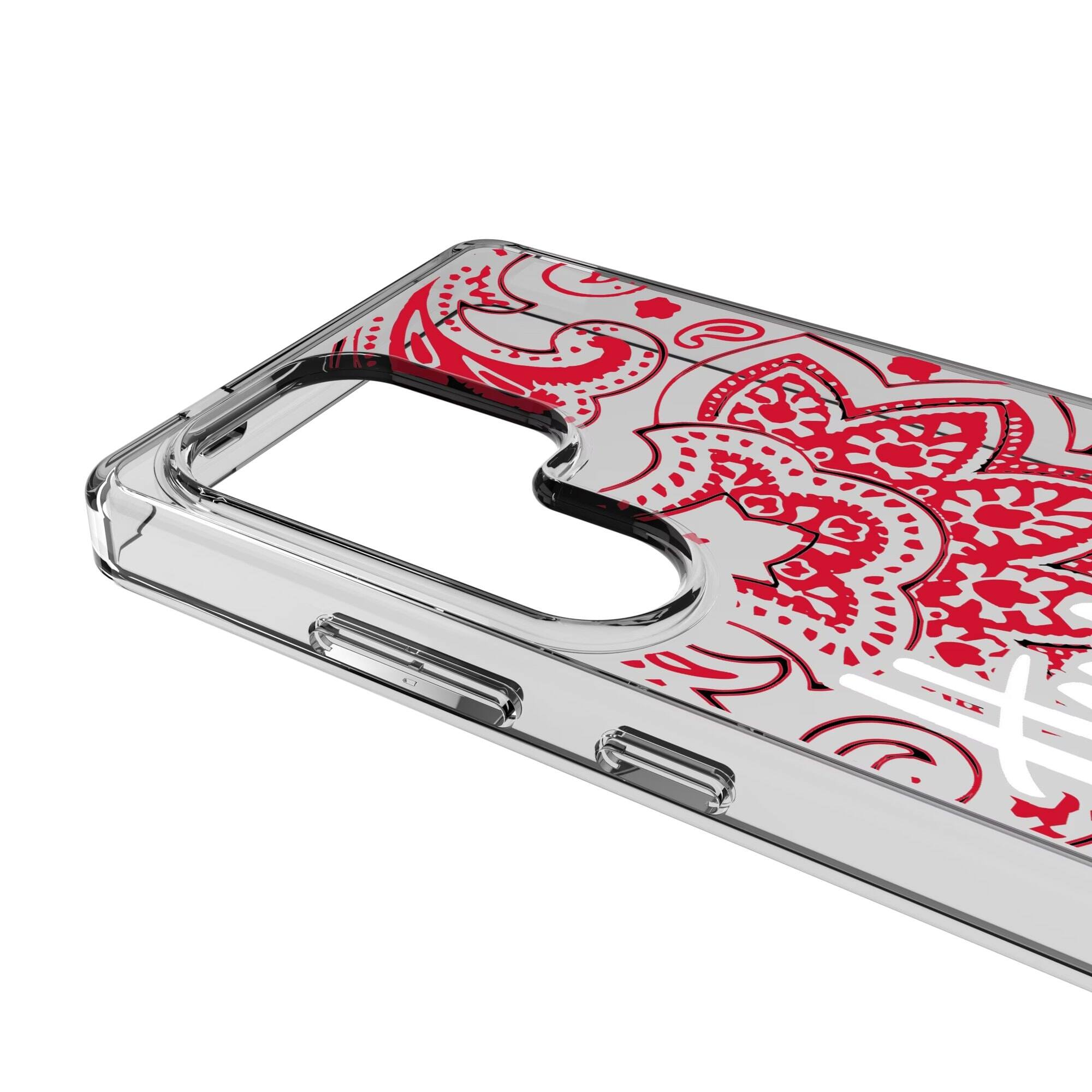 Alt View 2. Keyscaper - Nebraska Huskers Paisley Galaxy Clear Case - S25 - Multicolor.