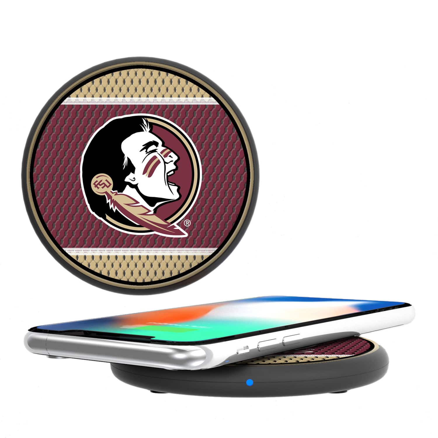 Photos - Charger WATT Keyscaper - Florida State Seminoles 15 Wireless Induction - Multicolor 3311451