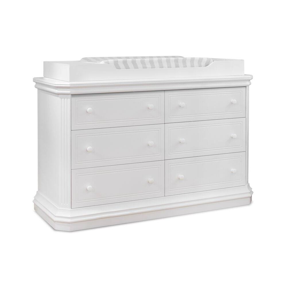 Angle. Sorelle - Sorelle Primo Double Dresser - White.