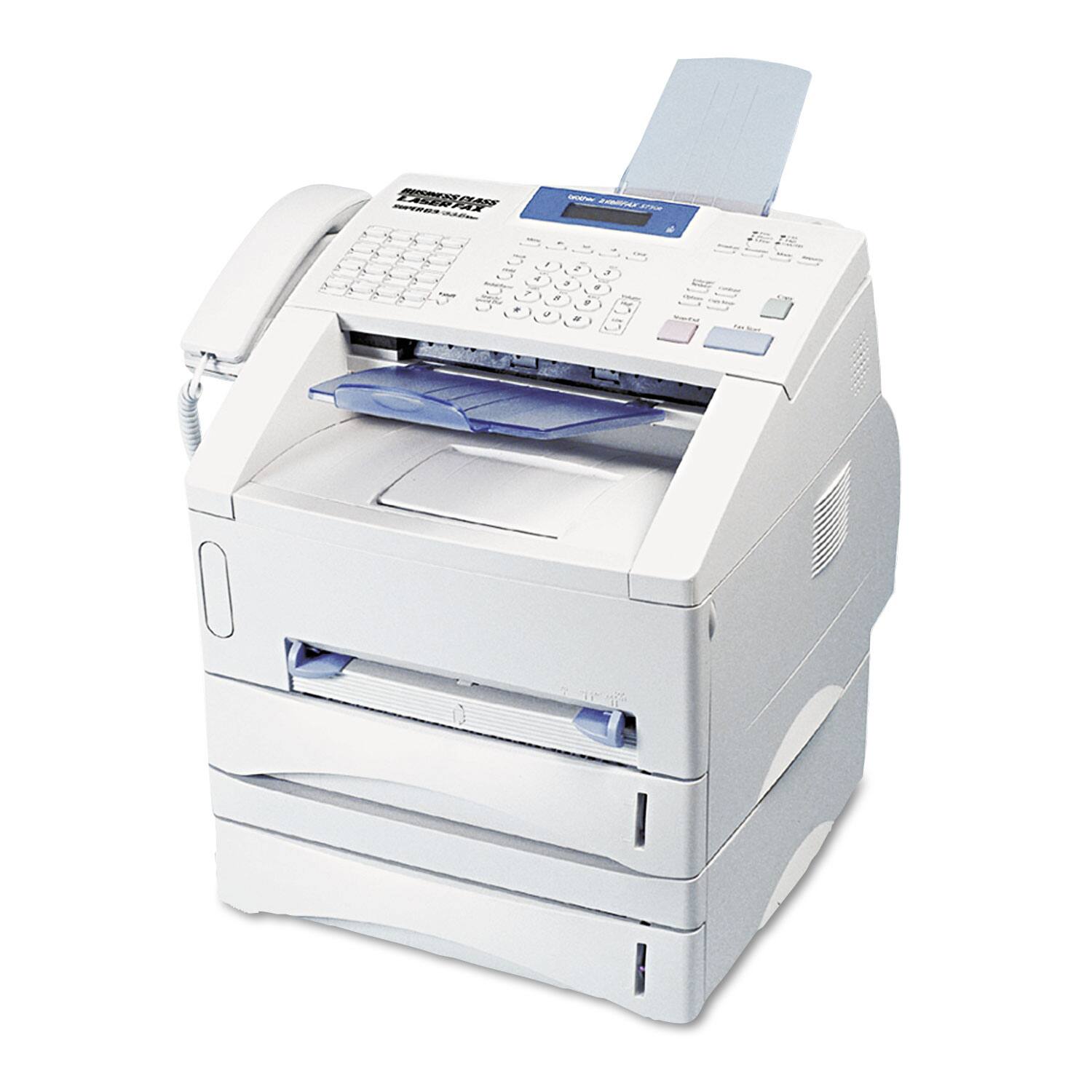 Alt View 2. Brother - PPF5750E High-Performance Laser Fax with Networking and Dual Paper Trays - Gray.