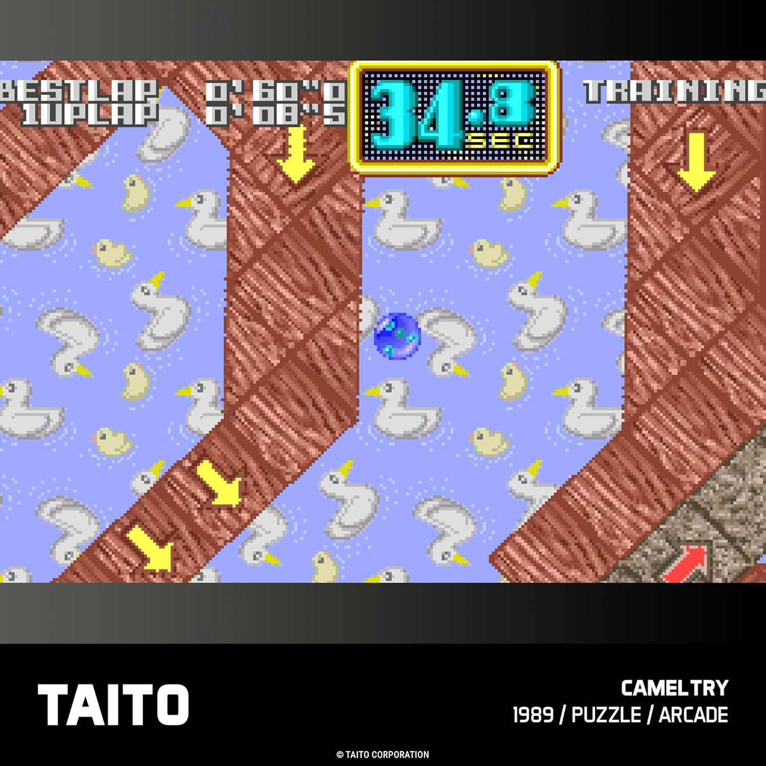 BEST LAP 1UP LAP 6 34.8 TRAINING  
TAITO  
TAITO CORPORATION  
CAMELTRY  
1989 / PUZZLE / ARCADE
