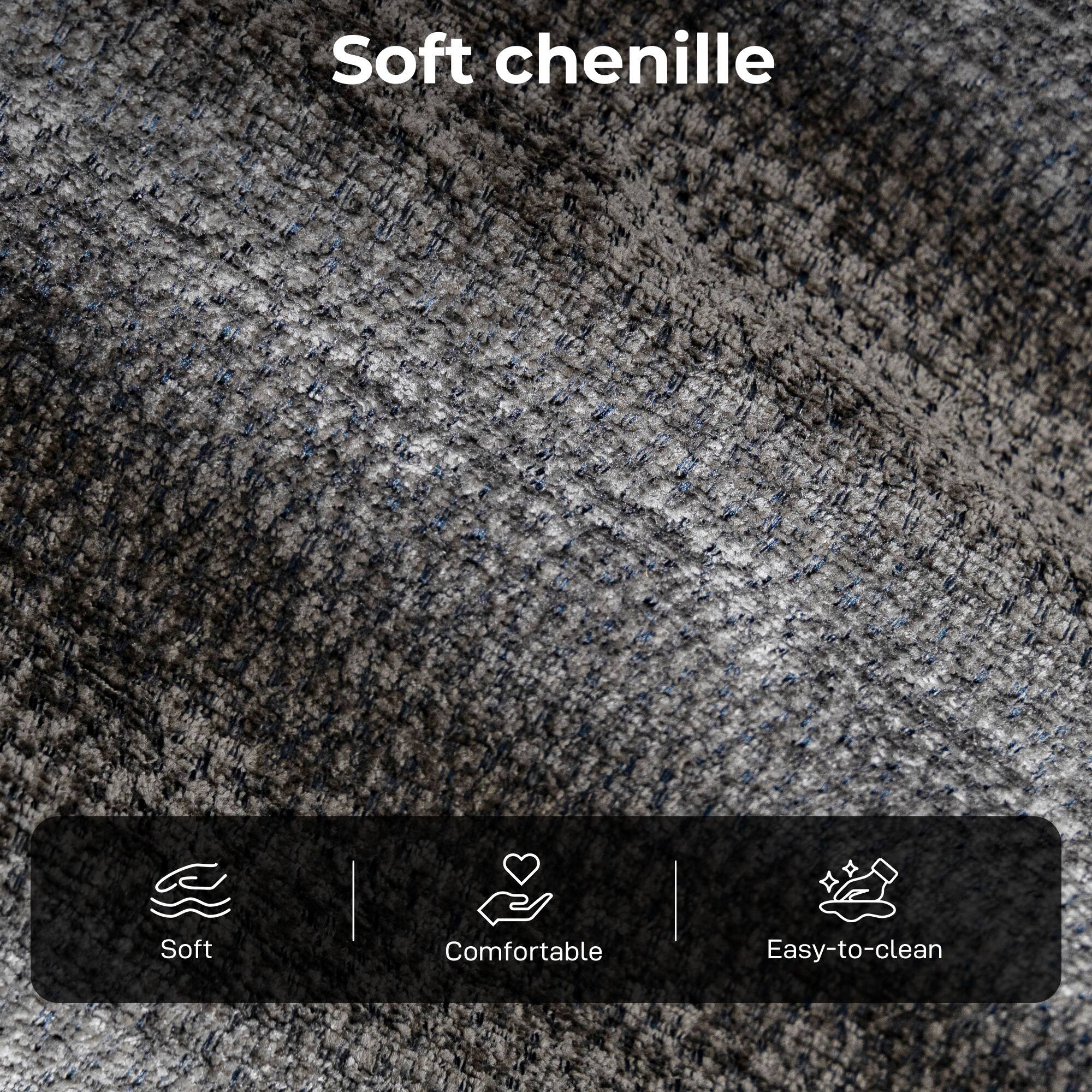 Soft chenille

- Soft
- Comfortable
- Easy-to-clean