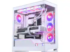 Front. Phanteks - Phanteks NV5 MK2, Mid-Tower Chassis with D/A-RGB, Tempered Glass, 8x Fans, Matte White - Matte White.