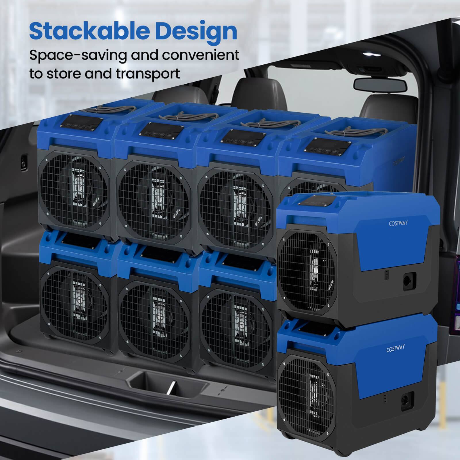 Stackable Design  
Space-saving and convenient to store and transport  
COSTWAY