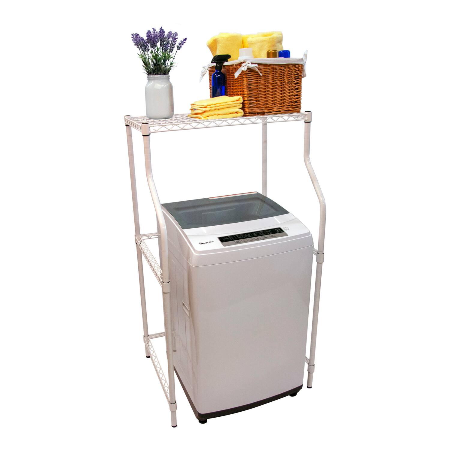 Angle. Magic Chef - Compact Laundry Dryer Stand.