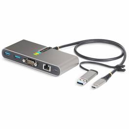 Startech - 2-Port USB-C Hub with Gb Ethernet and RS232 FTDI Serial
