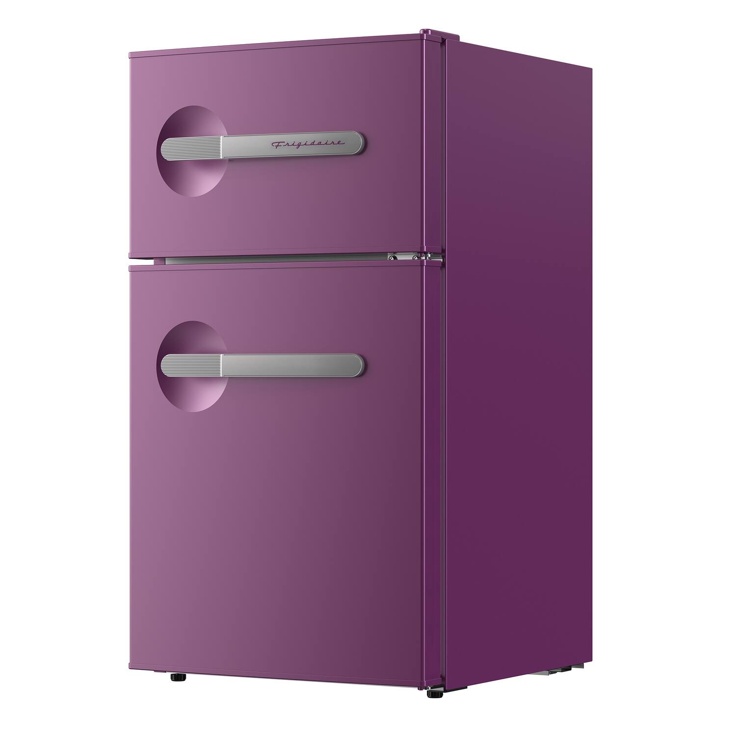 Front. Frigidaire - 3.1-Cu. Ft 2-Door Retro Bar Refrigerator, Side Bottle Opener (Plum) - Plum.
