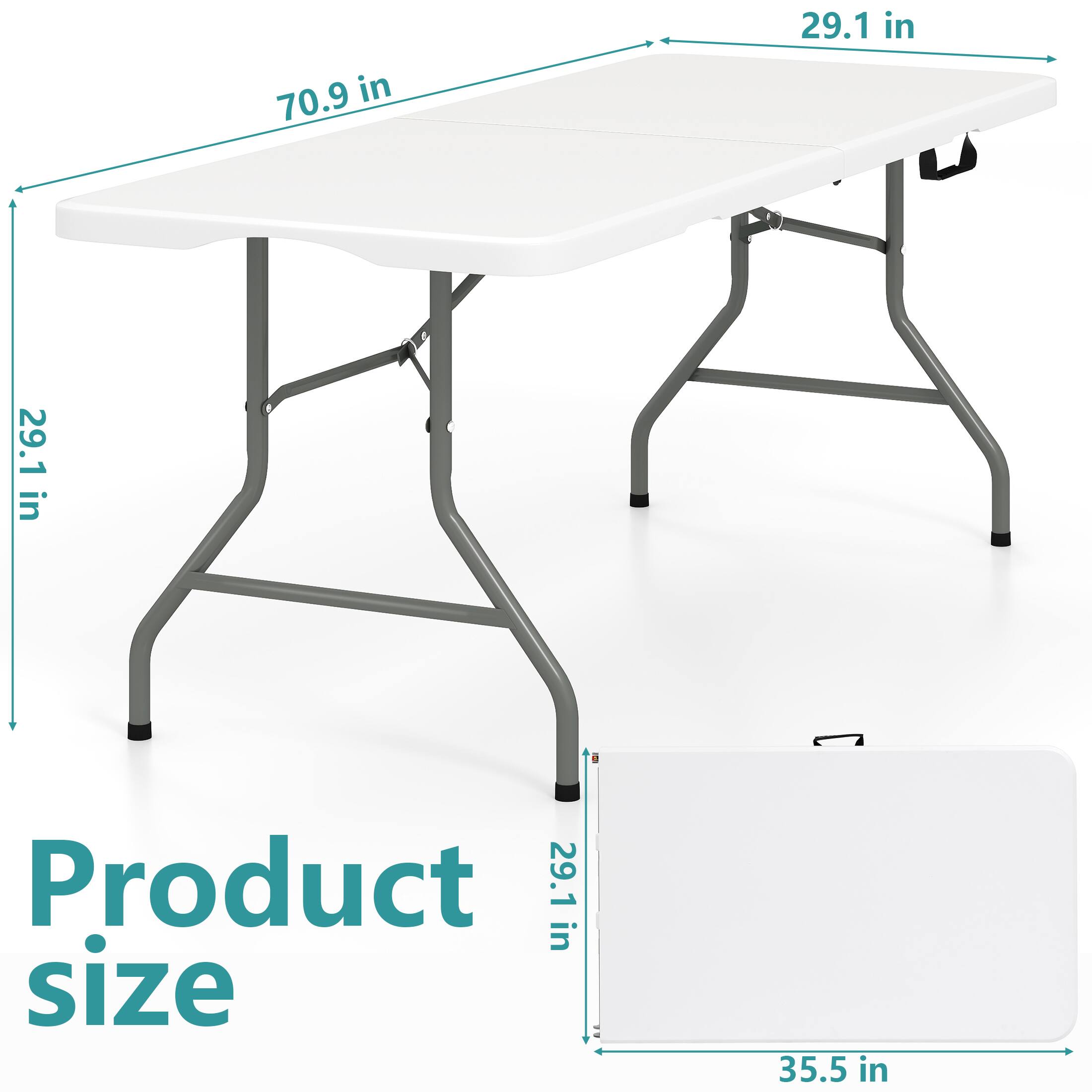 Product size

70.9 in  
29.1 in  
29.1 in  
35.5 in