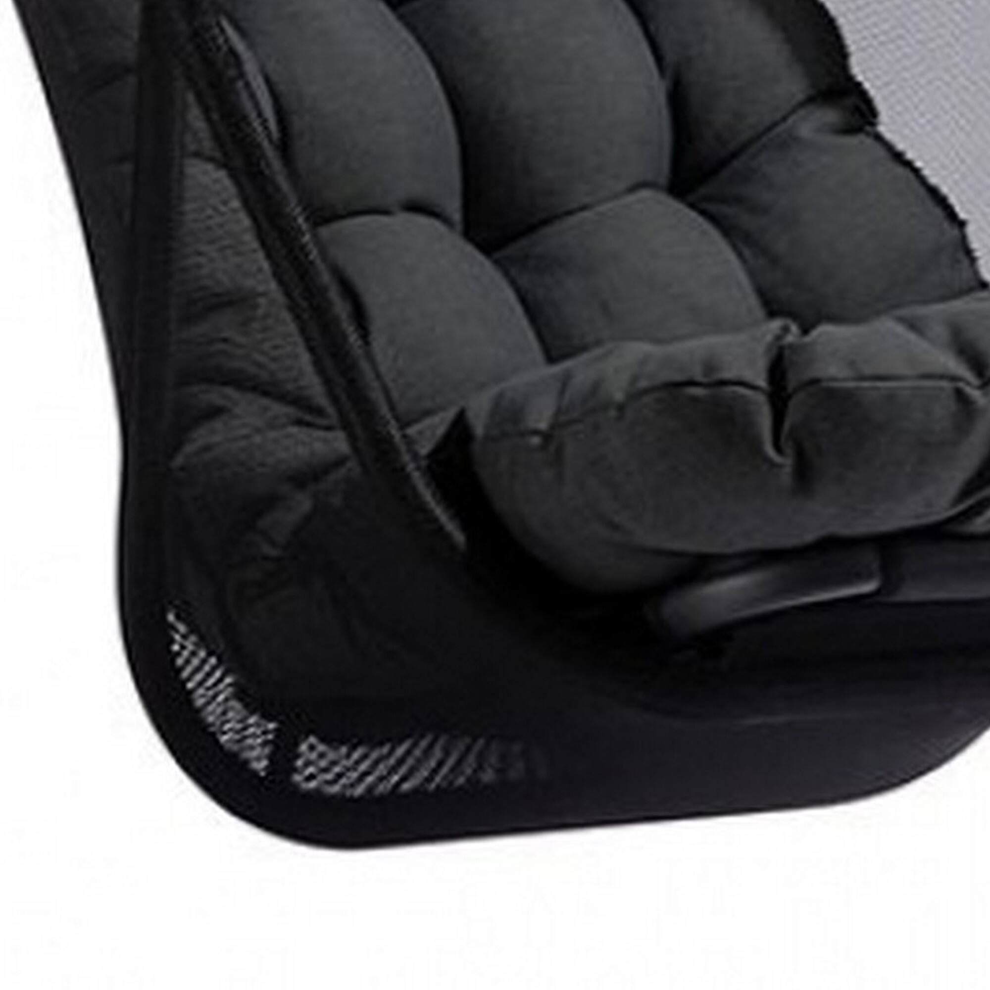 Alt View 3. Manhattan Lane - 28 Inch Swing Chair, Breathable Mesh Shade, Sturdy Steel Frame - Black.