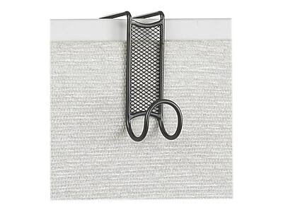 Safco - Onyx Over-Panel Hook, Metal - Black