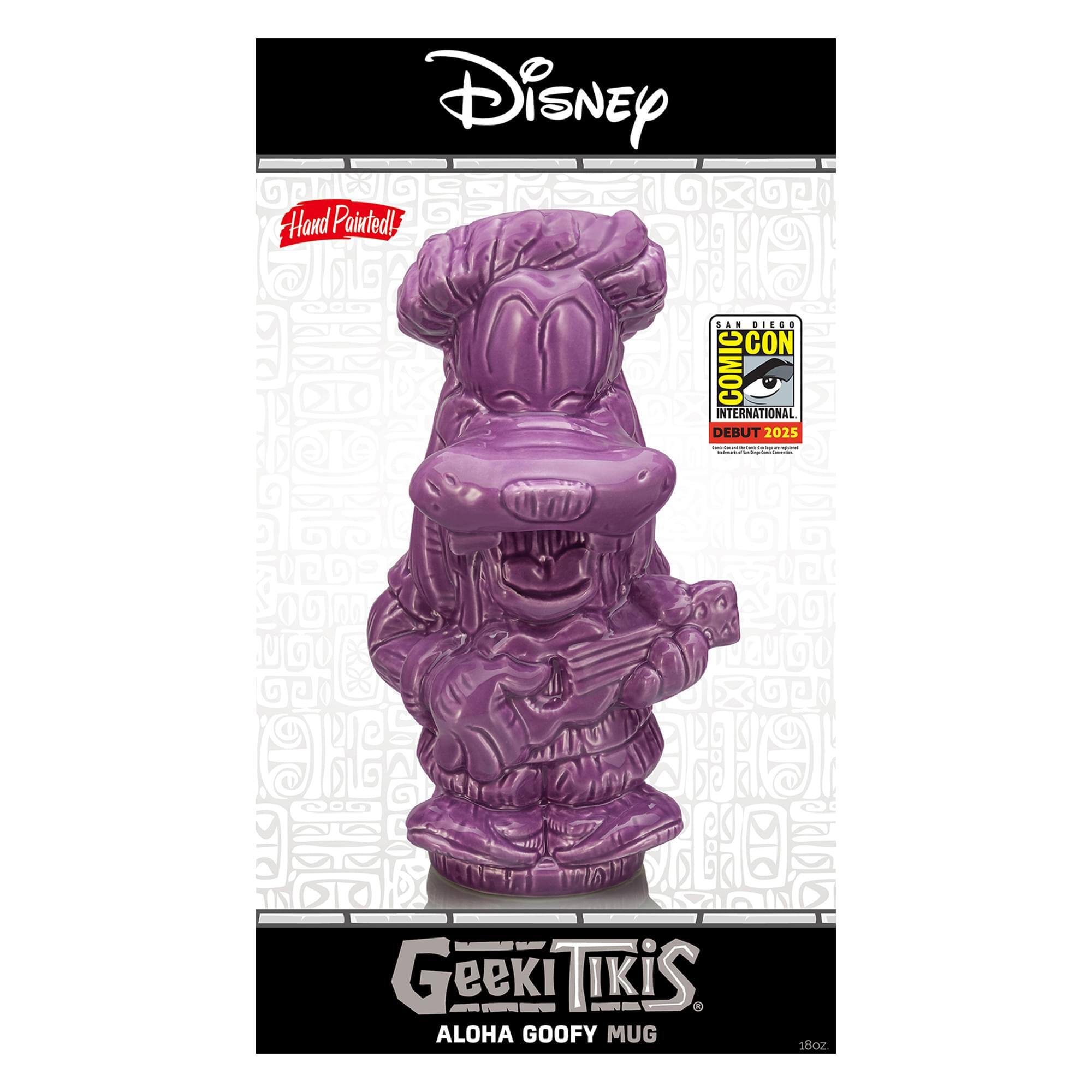 Disney Hand Painted! SAN DIEGO COMIC INTERNATIONAL DEBUT 2025 :: Geeki Tikis. ALOHA GOOFY MUG 16oz