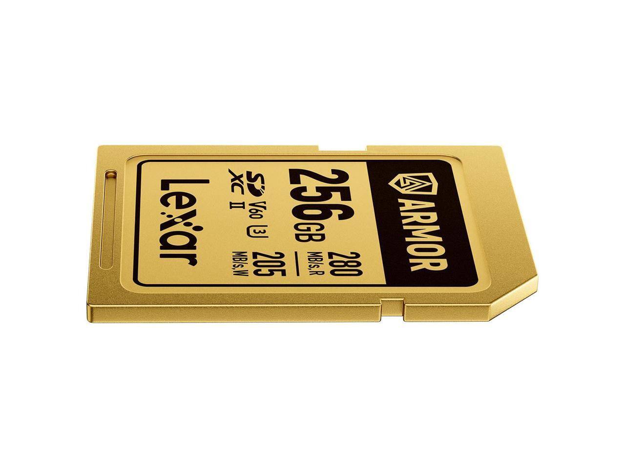 Lexar II C10 V60 256GB ARMOR  
MB/s.W 205 MB/s.R 280