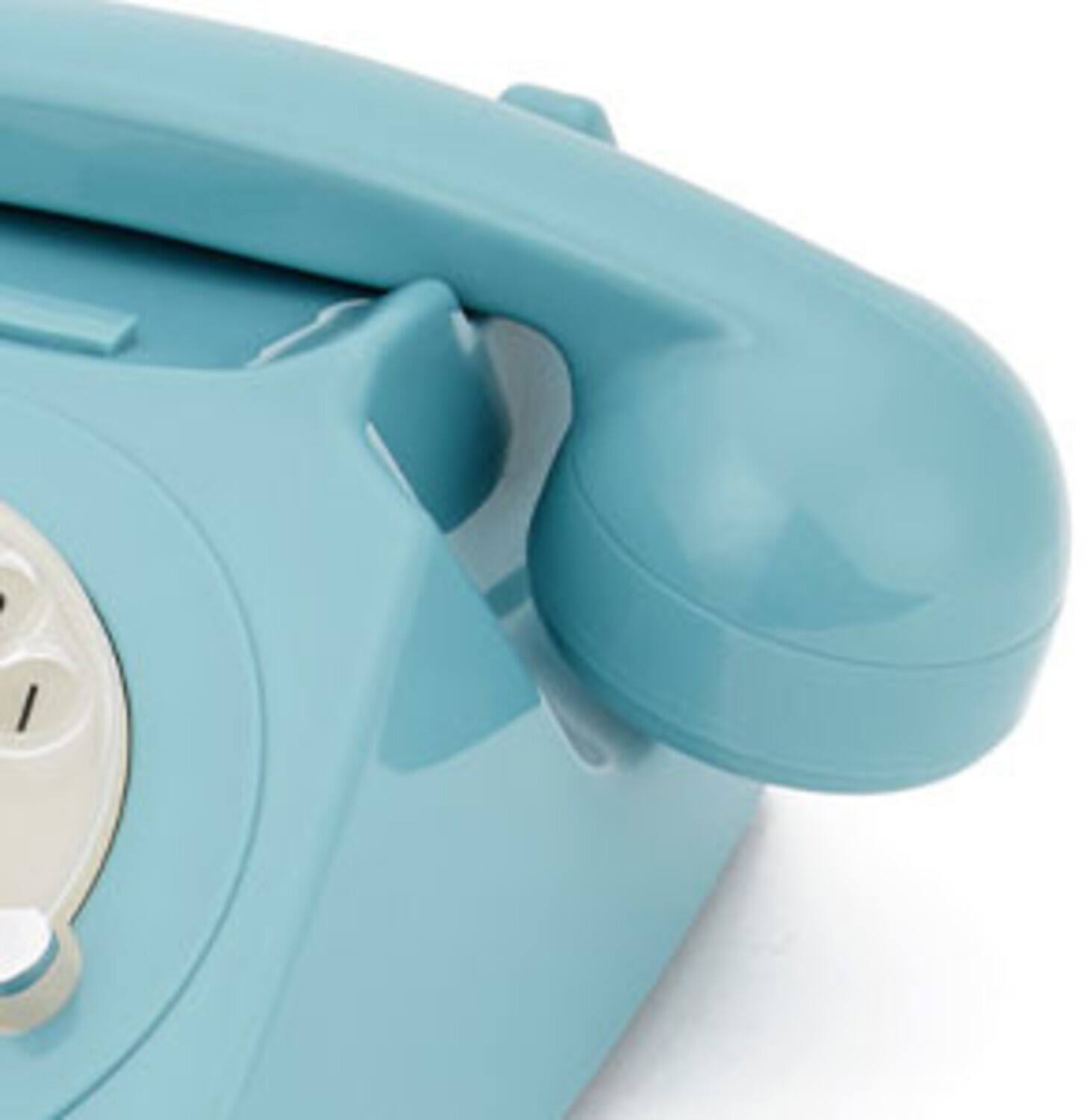 Alt View 3. PopMarket - GPO Retro GPO746RBL 746 Desktop Rotary Dial Telephone - Blue   - MISC ACCESSORY - Blue.