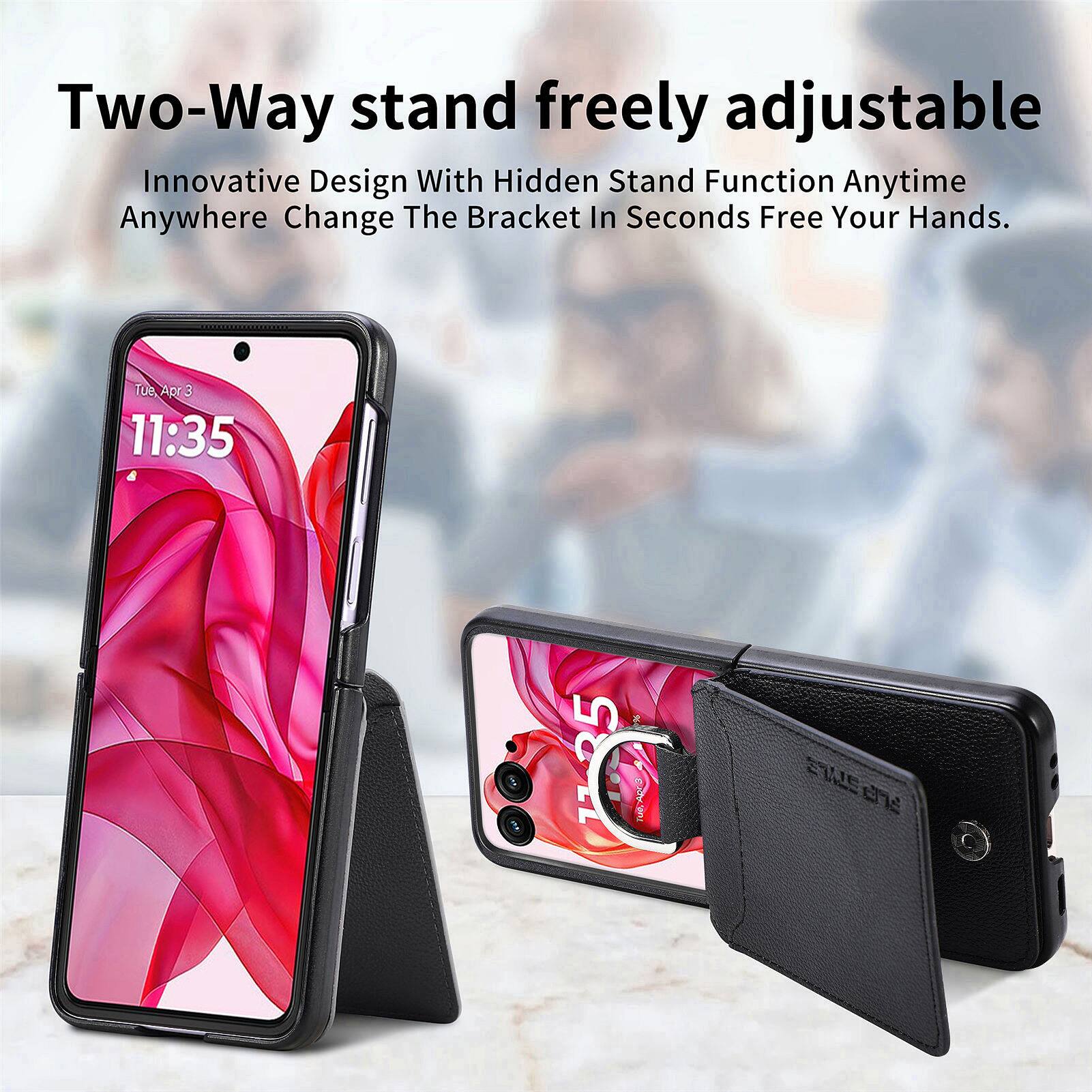 Two-Way stand freely adjustable  
Innovative Design With Hidden Stand Function Anytime Anywhere Change The Bracket In Seconds Free Your Hands.  
Tue Apr 3 11:35